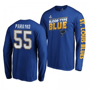 2019 Stanley Cup Champions Blues Royal Home Ice Colton Parayko T-Shirt - Sale
