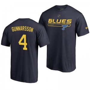 St. Louis Blues Carl Gunnarsson Blue Rinkside Collection Prime Authentic Pro T-shirt - Sale