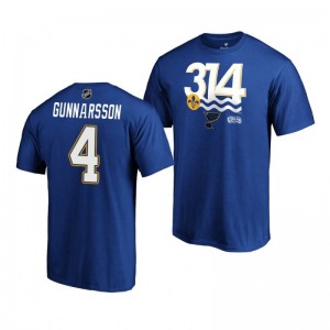 Blues Carl Gunnarsson Stanley Cup Final Royal 314 Hometown T-Shirt - Sale