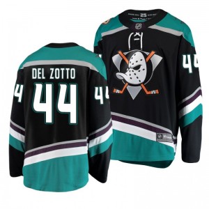 Michael Del Zotto Ducks Black Breakaway Player Alternate Fanatics Branded Jersey - Sale