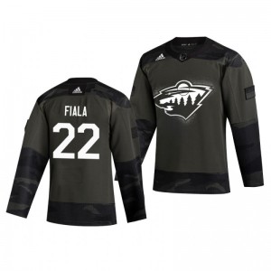 Kevin Fiala 2019 Veterans Day Wild Practice Authentic Jersey - Sale