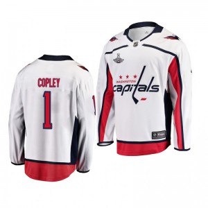 Capitals Pheonix Copley White 2018 Away Stanley Cup Champions Youth Jersey - Sale