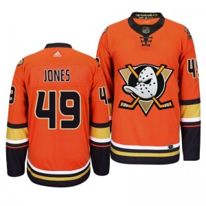 Ducks Max Jones #49 Orange 2019-20 Third Alternate Authentic Jersey - Sale