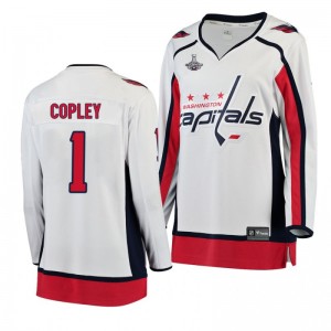 Pheonix Copley Capitals Women's 2018 Stanley Cup Champions Away Jersey White - Sale