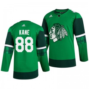 Blackhawks Patrick Kane 2020 St. Patrick's Day Authentic Player Green Jersey - Sale