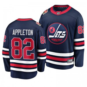 Mason Appleton Jets Navy 2019-20 Heritage Breakaway Player Jersey - Sale