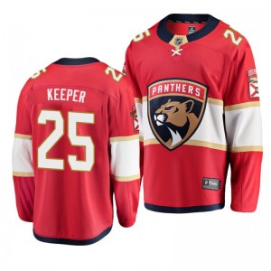 Panthers Brady Keeper #25 2019 Rookie Tournament Red Home Jersey - Sale