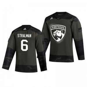 Anton Stralman 2019 Veterans Day Panthers Practice Authentic Jersey - Sale