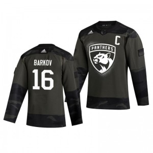 Aleksander Barkov 2019 Veterans Day Panthers Practice Authentic Jersey - Sale