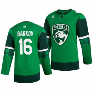 Panthers Aleksander Barkov 2020 St. Patrick's Day Authentic Player Green Jersey - Sale