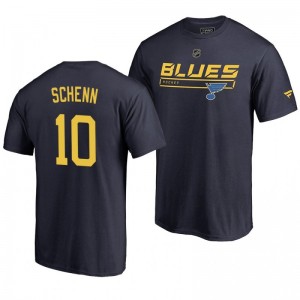 St. Louis Blues Brayden Schenn Blue Rinkside Collection Prime Authentic Pro T-shirt - Sale