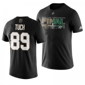 2020 Stanley Cup Playoffs Golden Knights Alex Tuch Black Western Conference Final Matchup T-Shirt - Sale