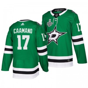 Men Stars Nick Caamano 2020 Stanley Cup Final Bound Home Authentic Green Jersey - Sale