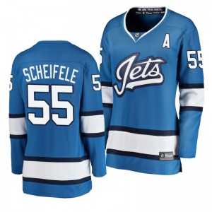 Women's Blue Jets Mark Scheifele Fanatics Branded Breakaway Alternate Jersey - Sale