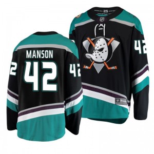 Youth Josh Manson Ducks Black Alternate Breakaway Player Fanatics Branded Jersey - Sale