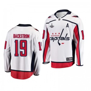 Capitals Nicklas Backstrom White 2018 Away Stanley Cup Champions Youth Jersey - Sale