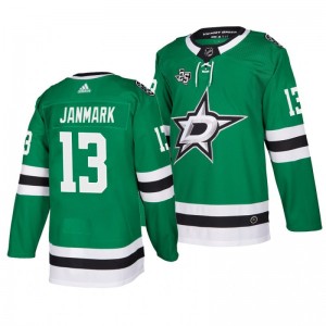 Mattias Janmark Stars Home Adidas Authentic Jersey Green - Sale