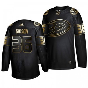 Ducks John Gibson Black Golden Edition Authentic Adidas Jersey - Sale