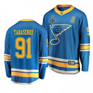 Blues 2019 Stanley Cup Champions Vladimir Tarasenko Alternate Breakaway Player Jersey - Blue - Sale