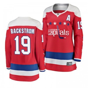 Capitals Nicklas Backstrom Fanatics Branded Breakaway Red Women's Alternate Jersey - Sale