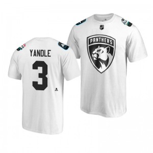 Panthers Keith Yandle White 2019 NHL All-Star T-shirt - Sale