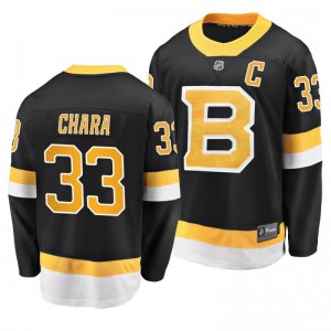 Men's Bruins Zdeno Chara Black Alternate Breakaway Premier Jersey - Sale