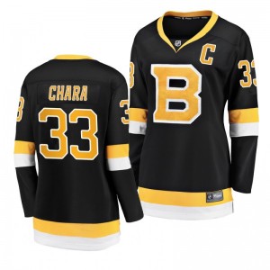 Women's Bruins Zdeno Chara Black Alternate Breakaway Premier Jersey - Sale