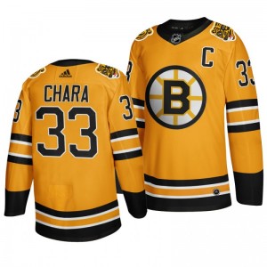 Bruins Zdeno Chara 2021 Reverse Retro Gold Authentic Jersey - Sale