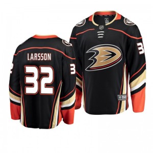 Ducks Jacob Larsson #32 2019 Rookie Tournament Black Home Jersey - Sale