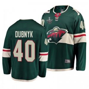 Wild Devan Dubnyk 2020 Stanley Cup Playoffs Home Green Jersey - Sale