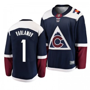 Youth Semyon Varlamov Colorado Avalanche 2019 Alternate Breakaway Player Fanatics Branded Blue Jersey - Sale
