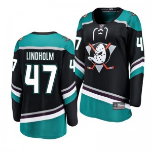Women's Black Ducks Hampus Lindholm Breakaway Player Fanatics Branded Alternate Jersey - Sale