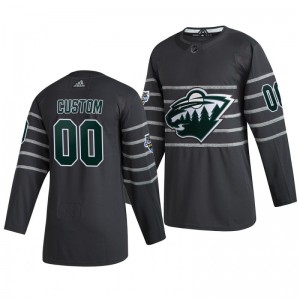 Minnesota Wild Custom 00 2020 NHL All-Star Game Authentic adidas Gray Jersey - Sale