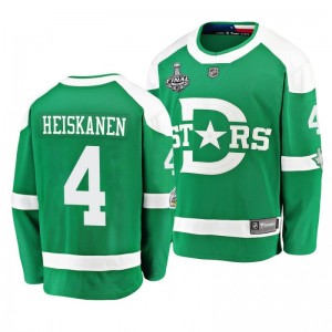 Men Stars Miro Heiskanen 2020 Stanley Cup Final Winter Classic Green Jersey - Sale