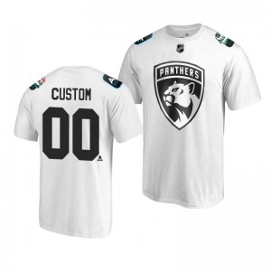 Panthers Custom White 2019 NHL All-Star T-shirt - Sale