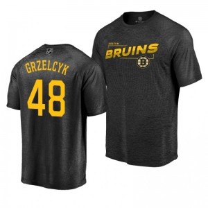 Matt Grzelcyk Boston Bruins Black Amazement Raglan Player T-Shirt - Sale