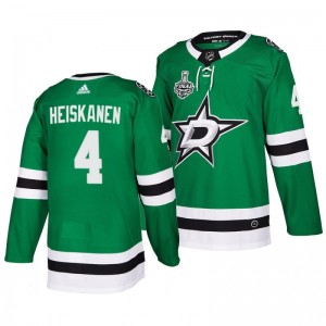 Men Stars Miro Heiskanen 2020 Stanley Cup Final Bound Home Authentic Green Jersey - Sale