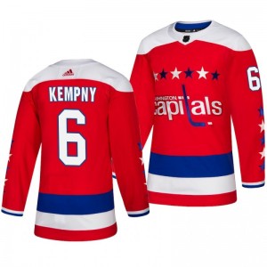 Michal Kempny Capitals Red Adidas Authentic Third Alternate Jersey - Sale