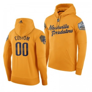 Nashville Predators Custom 2020 Winter Classic Yellow Team Logo Hoodie - Sale