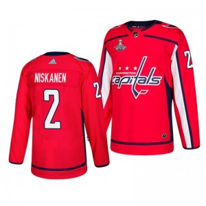 Matt Niskanen Capitals 2018 Stanley Cup Champions Authentic Player Home Red Jersey - Sale