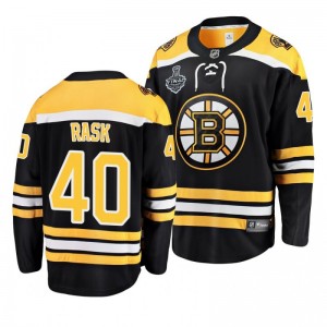 Bruins 2019 Stanley Cup Final Tuukka Rask Home Breakaway Black Men's Jersey - Sale