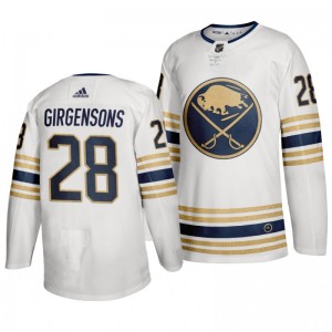 Sabres Zemgus Girgensons 50th Anniversary White Third Jersey - Sale