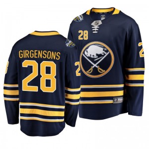 Zemgus Girgensons Sabres 2019 NHL Global Series Breakaway Player Navy Jersey - Sale