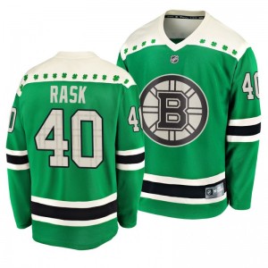Bruins Tuukka Rask 2020 St. Patrick's Day Replica Player Green Jersey - Sale