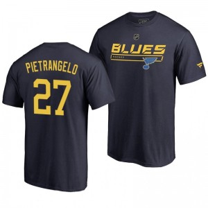 St. Louis Blues Alex Pietrangelo Blue Rinkside Collection Prime Authentic Pro T-shirt - Sale