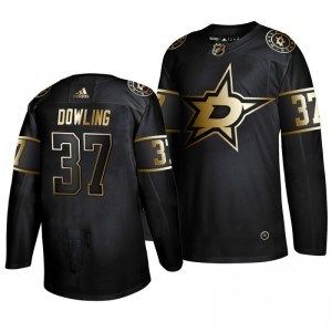 Stars Justin Dowling Black 2019 Golden Edition Authentic Adidas Jersey - Sale