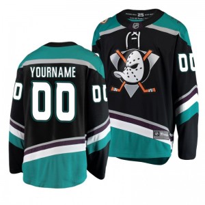 Youth Custom Ducks Black Alternate Breakaway Player Fanatics Branded Jersey - Sale