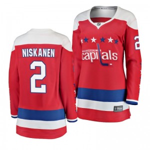 Capitals Matt Niskanen Fanatics Branded Breakaway Red Women's Alternate Jersey - Sale