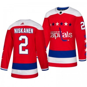 Matt Niskanen Capitals Red Adidas Authentic Third Alternate Jersey - Sale