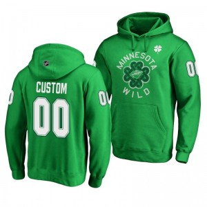 Custom Minnesota Wild St. Patrick's Day Green Pullover Hoodie - Sale